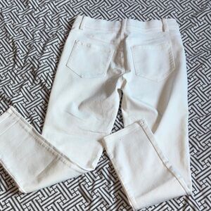 Calvin Klein Women's Cream Straight Leg  Stretch Jeans